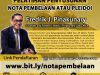 PELATIHAN HUKUM DALAM PEMBUATAN NOTA PEMBELAAN / PLEIDOI